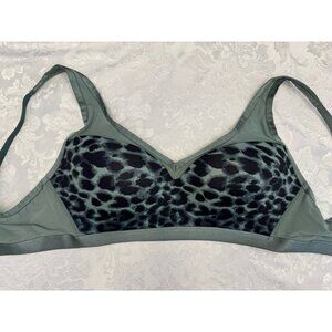 Victoria’s Secret Size 36DDD Incredible Lightweight‎ Max Green Leopard Print Bra